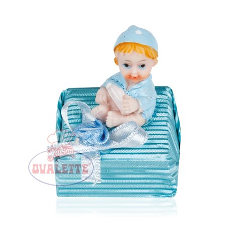 SCHÖNE SCHOKOLADE MAVİ BİBERONLU BEBEK