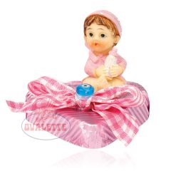 SCHÖNE SCHOKOLADE PEMBE NAZAR BONCUKLU BEBEK