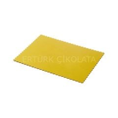 BENS GOLD DİKDÖRTGEN KALIN PASTA ALTLIĞI 23,5X33 CM