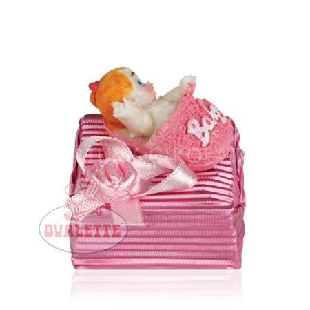 SCHÖNE SCHOKOLADE PEMBE BABY TERLİKLİ