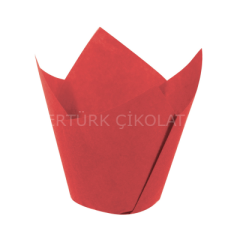 BENS KIRMIZI TULİP MUFFİN KEK KALIBI 160/50 200 ADET