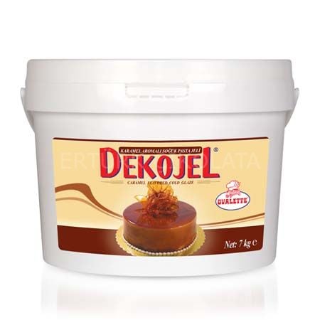 OVALETTE DEKOJEL KARAMEL AROMALI SOĞUK PASTA JELİ 7 KG