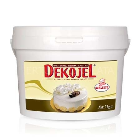OVALETTE DEKOJEL VANİLYA AROMALI BEYAZ SOĞUK PASTA JELİ 7 KG