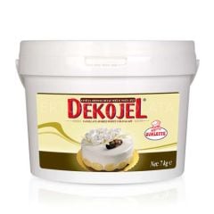 OVALETTE DEKOJEL VANİLYA AROMALI BEYAZ SOĞUK PASTA JELİ 7 KG