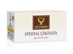 SCHÖNE SCHOKOLADE PEMBE KURDELALI BROŞ DİKDÖRTGEN 48 ADET