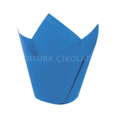 BENS MAVİ TULİP MUFFİN KEK KALIBI 160/50 200 ADET