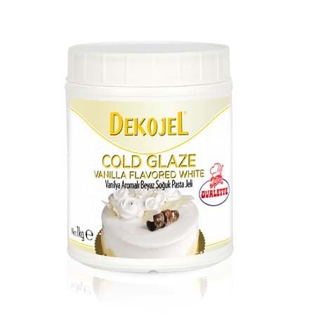OVALETTE DEKOJEL VANİLYA AROMALI BEYAZ SOĞUK PASTA JELİ 1 KG