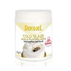 OVALETTE DEKOJEL VANİLYA AROMALI BEYAZ SOĞUK PASTA JELİ 1 KG