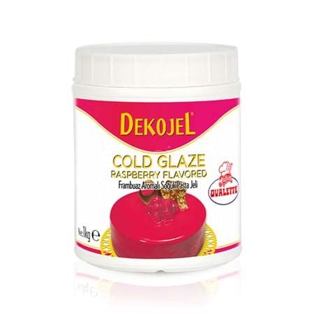 OVALETTE DEKOJEL FRAMBUAZ AROMALI SOĞUK PASTA JELİ 1 KG