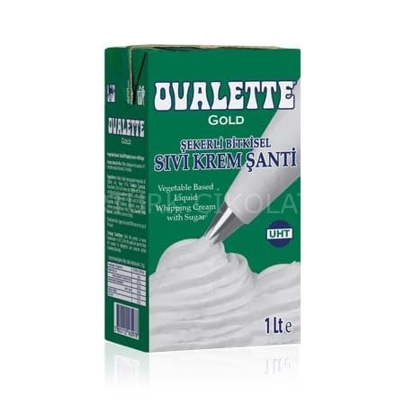OVALETTE GOLD ŞEKERLİ BİTKİSEL SIVI KREM ŞANTİ 1 LT