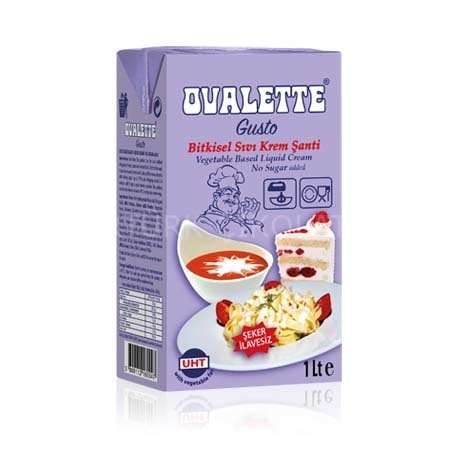 OVALETTE GUSTO ŞEKERSİZ BİTKİSEL SIVI ŞANTİ 1 LT