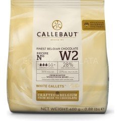 CALLEBAUT BEYAZ ÇİKOLATA W2 - 400 GR