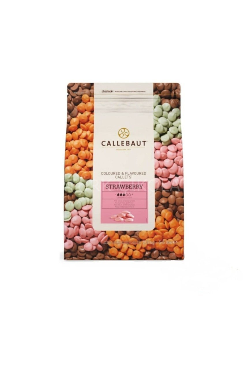 CALLEBAUT ÇİLEKLİ DROP ÇİKOLATA 2,5 KG