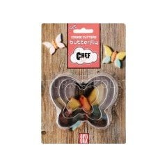 BENS METAL KOPAT KURABİYE KALIBI SET KELEBEK 1'Lİ