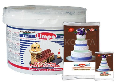 LİMPO KAHVERENGİ KAPLAMA,DEKOR VE ÇİÇEK YAPIMI İÇİN ŞEKER HAMURU 7 KG