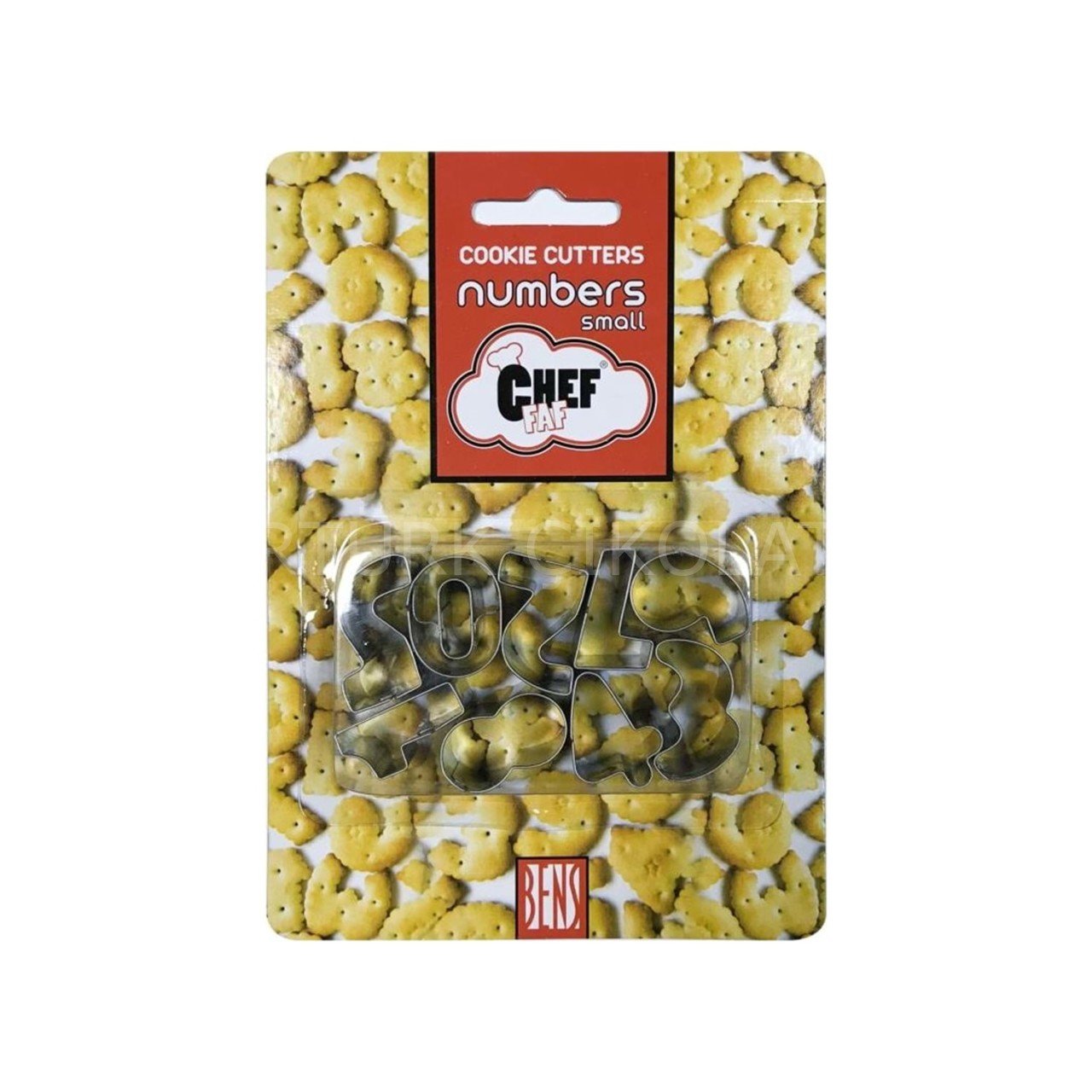 BENS METAL KOPAT KURABİYE KALIBI SET KÜÇÜK RAKAM