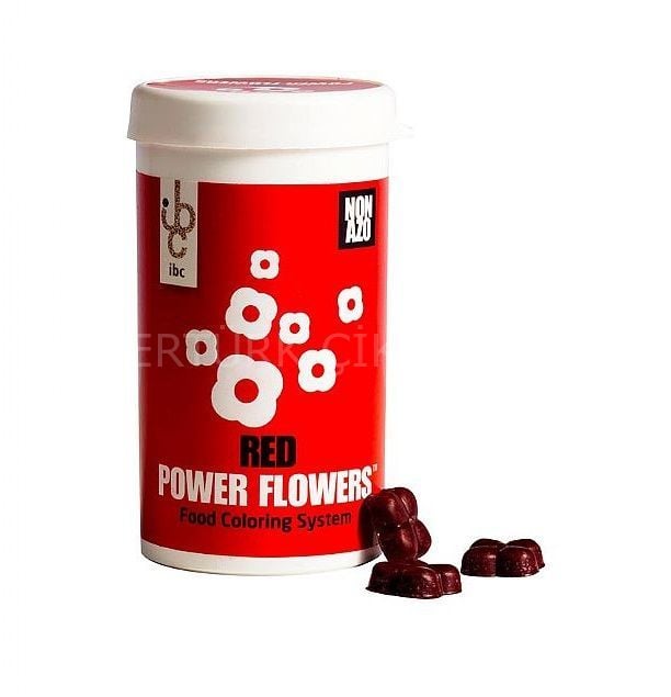 CALLEBAUT GIDA BOYASI KIRMIZI RED POWER FLOWERS 50 G