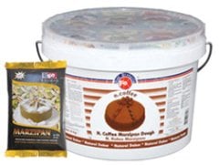 FO ÇÖZÜNEBİLİR KAHVELİ MARZİPAN PASTA KAPLAMA HAMURU 5 KG