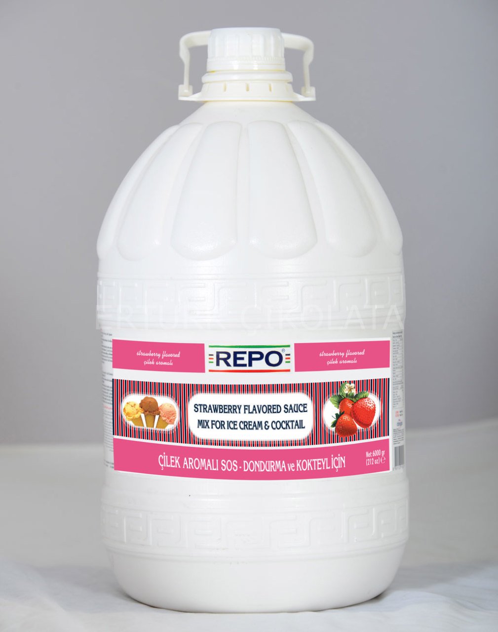 REPO ÇİLEK AROMALI DONDURMA VE KOKTEYL İÇİN SOS 6 KG