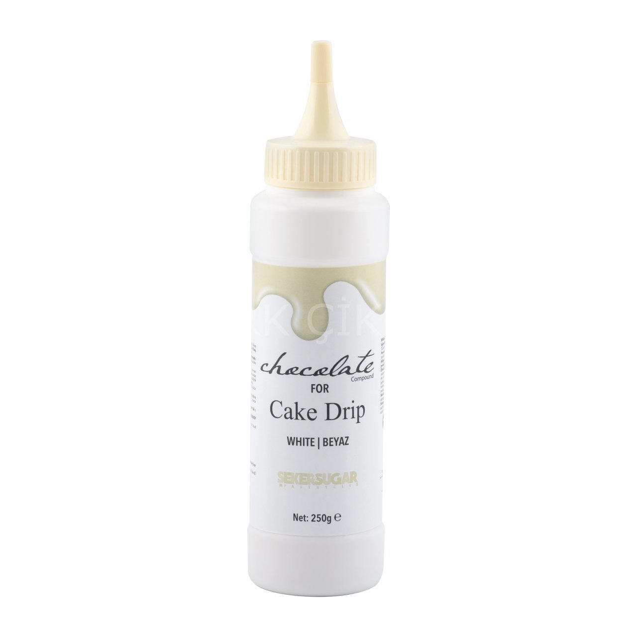 ŞEKER&SUGAR BEYAZ CAKE DRİP ÇİKOLATA 250 GR
