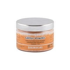 ŞEKER&SUGAR GLİTTER POWDER YENİLEBİLİR TOZ SİMLİ GIDA BOYASI TURUNCU 20 GR