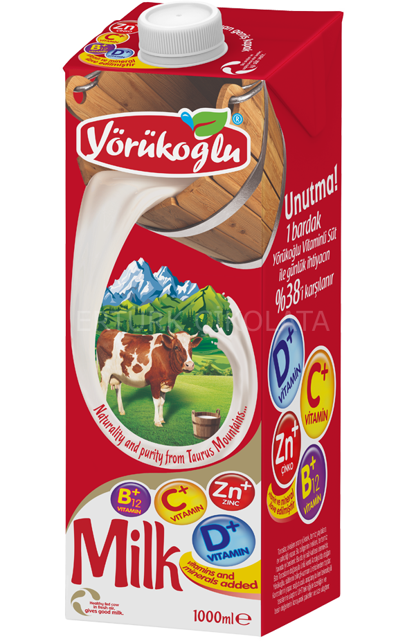 YÖRÜKOĞLU VİTAMİNLİ YARIM YAĞLI UHT SÜT (EDGE) 1000 ML