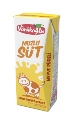 YÖRÜKOĞLU YARIM YAĞLI MUZLU SÜT 6'LI 180 ML