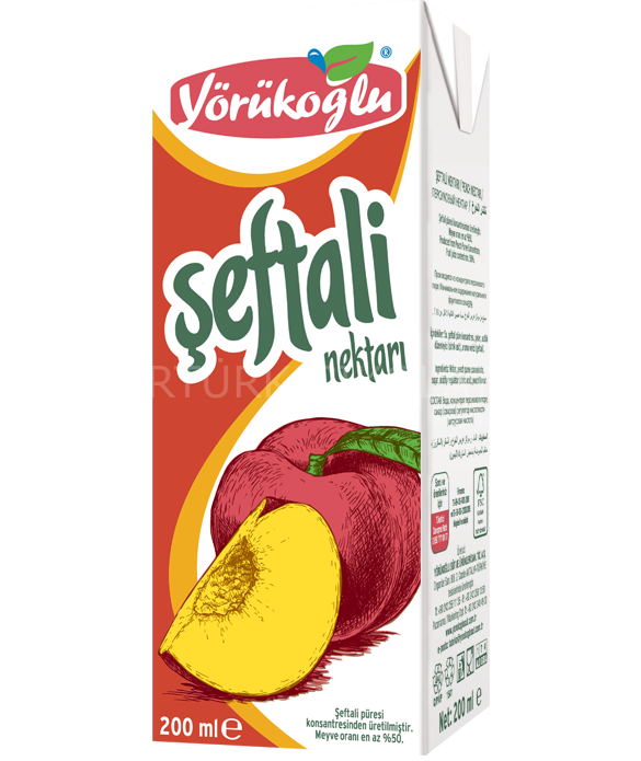 YÖRÜKOĞLU ŞEFTALİ NEKTARI 200 ML