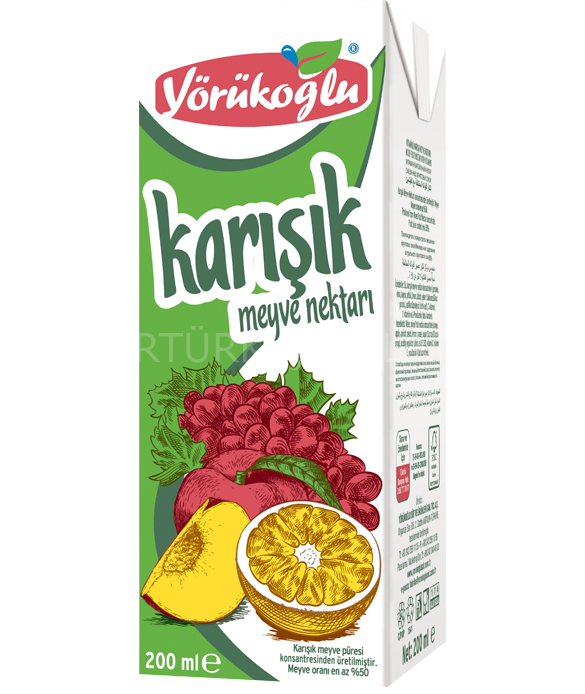 YÖRÜKOĞLU KARIŞIK MEYVE NEKTARI 200 ML