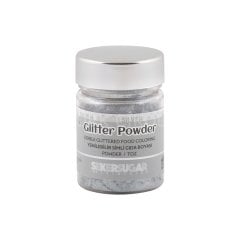 ŞEKER&SUGAR GLİTTER POWDER YENİLEBİLİR TOZ SİMLİ GIDA BOYASI GÜMÜŞ 10 GR