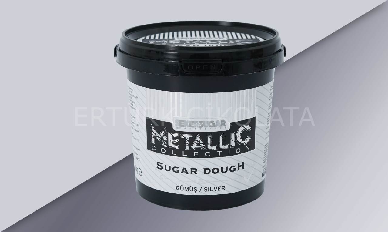 ŞEKER&SUGAR METALLIC COLLECTION GÜMÜŞ ŞEKER HAMURU 1 KG