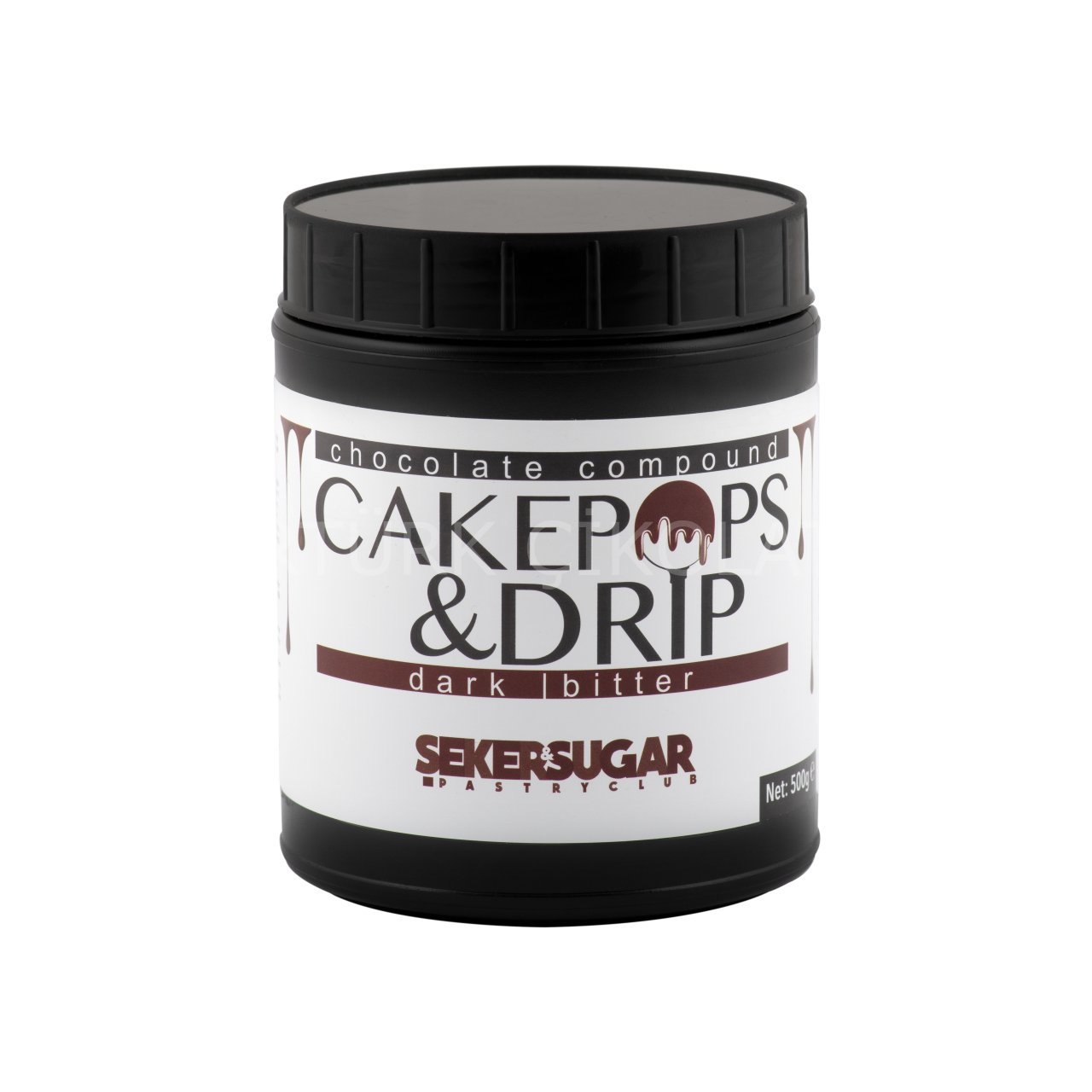 ŞEKER&SUGAR CAKEPOPS DRİP ÇİKOLATA BİTTER 500 GR