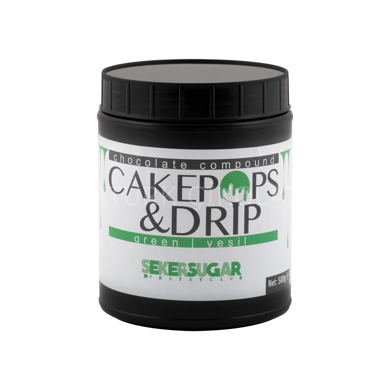 ŞEKER&SUGAR CAKEPOPS DRİP ÇİKOLATA YEŞİL 500 GR