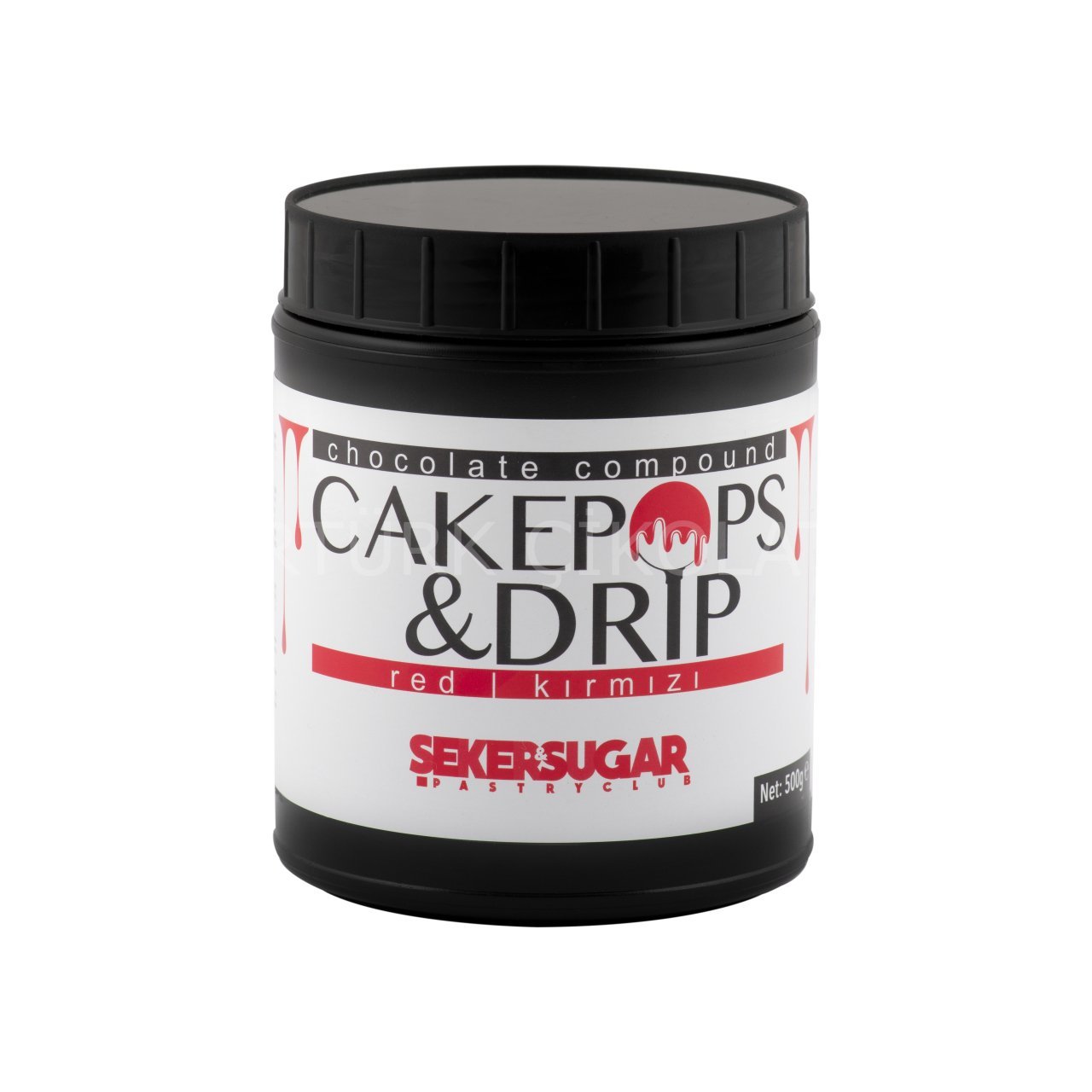 ŞEKER&SUGAR CAKEPOPS DRİP ÇİKOLATA KIRMIZI 500 GR
