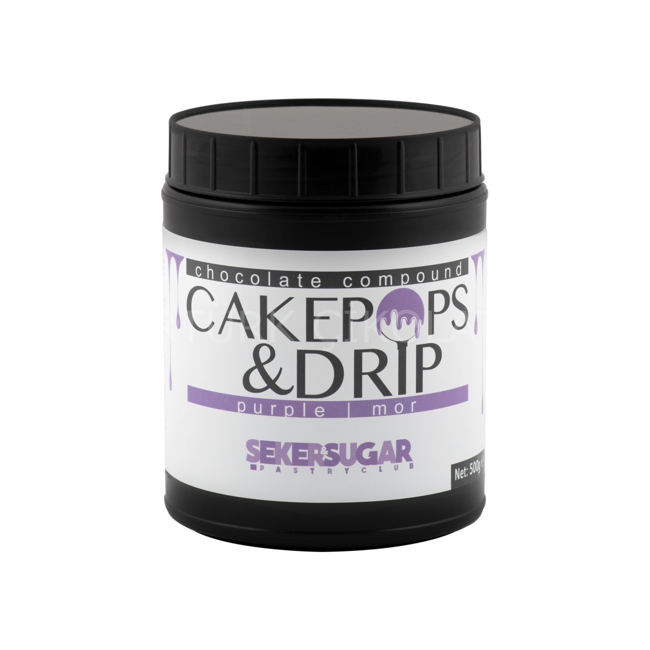 ŞEKER&SUGAR CAKEPOPS DRİP ÇİKOLATA MOR 500 GR