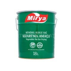 MİRYA BİTKİSEL SUSUZ YAĞ KIZARTMA AMAÇLI YEŞİL KOVA 18 LT