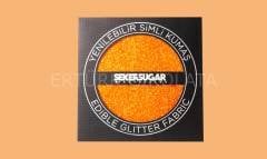 ŞEKER&SUGAR YENİLEBİLİR TURUNCU SİMLİ KUMAŞ 15CM X 15CM