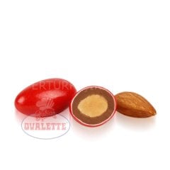 OVALETTE KIRMIZI RENKLİ BADEM DRAJE 1 KG