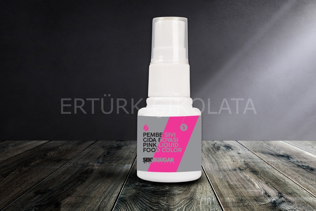 ŞEKER&SUGAR PEMBE SIVI GIDA BOYASI 20 ML