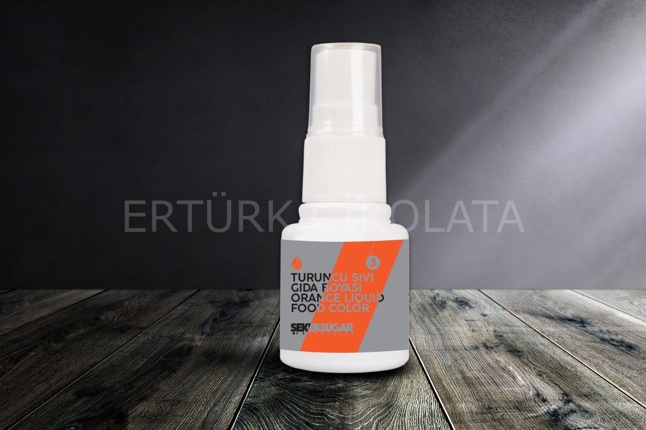 ŞEKER&SUGAR TURUNCU SIVI GIDA BOYASI 20 ML
