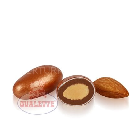 OVALETTE BAKIR RENKLİ BADEM DRAJE 1 KG