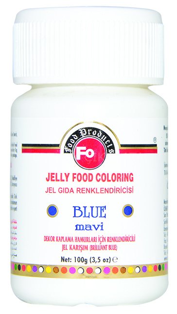 FO MAVİ JEL GIDA RENKLENDİRİCİSİ 100 GR
