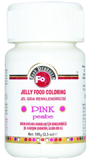 FO PEMBE JEL GIDA RENKLENDİRİCİSİ 100 GR