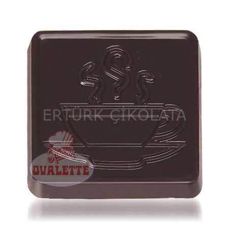 OVALETTE BİTTER ÇİKOLATALI MADLEN KARE FİNCAN DESENLİ