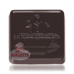 OVALETTE BİTTER ÇİKOLATALI MADLEN KARE FİNCAN DESENLİ