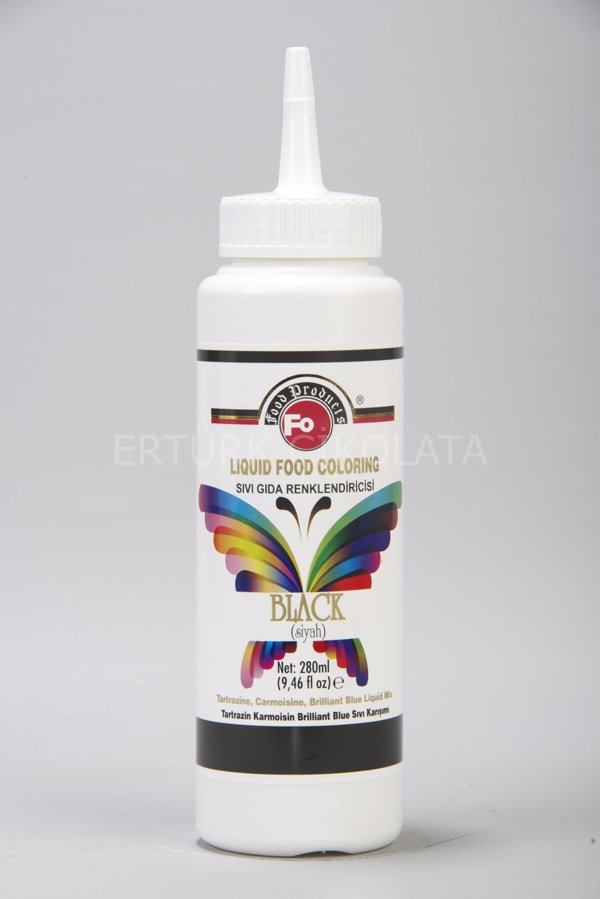 FO SİYAH SIVI GIDA RENKLENDİRİCİSİ 280 ML