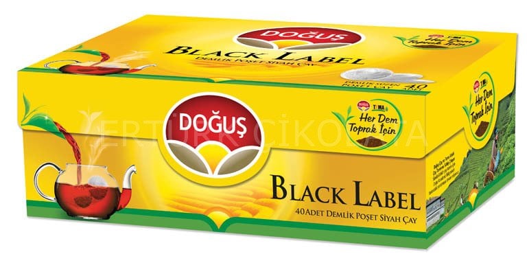 DOĞUŞ BLACK LABEL DEMLİK POŞET ÇAY 40'Lİ