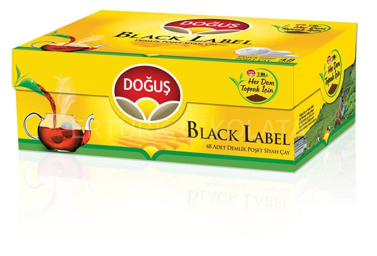 DOĞUŞ BLACK LABEL DEMLİK POŞET ÇAY 48' Lİ