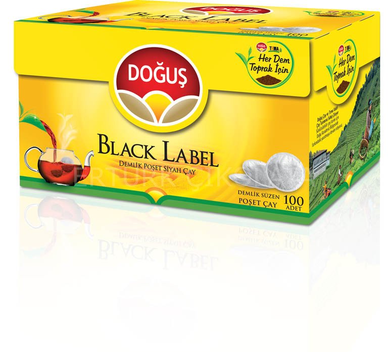 DOĞUŞ BLACK LABEL DEMLİK POŞET ÇAY 100' LÜ