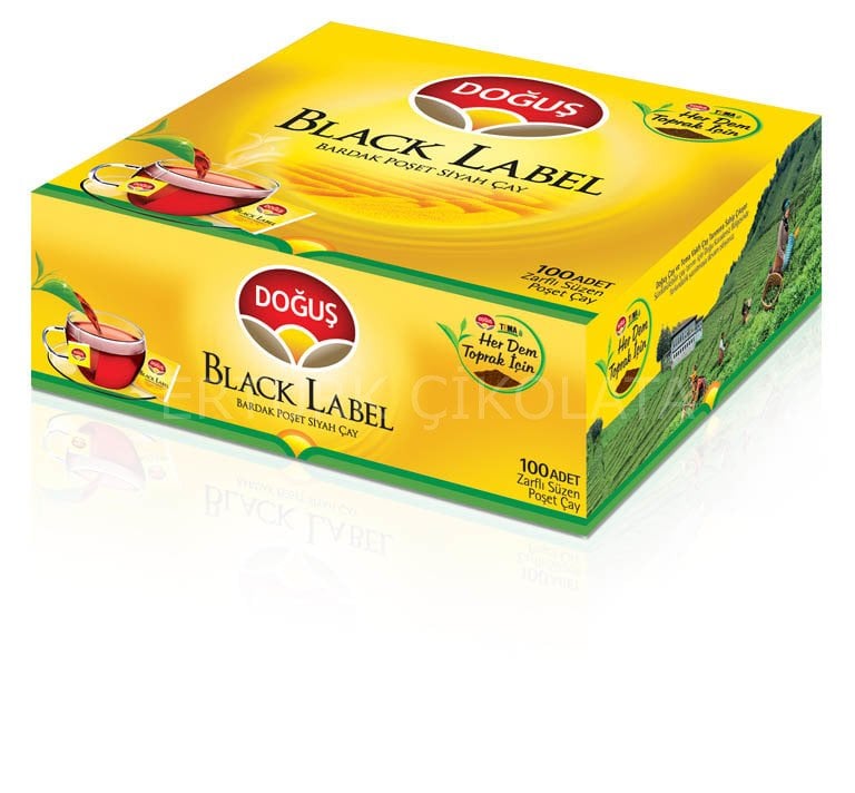 DOĞUŞ BLACK LABEL BARDAK POŞET ÇAY 100'LÜ